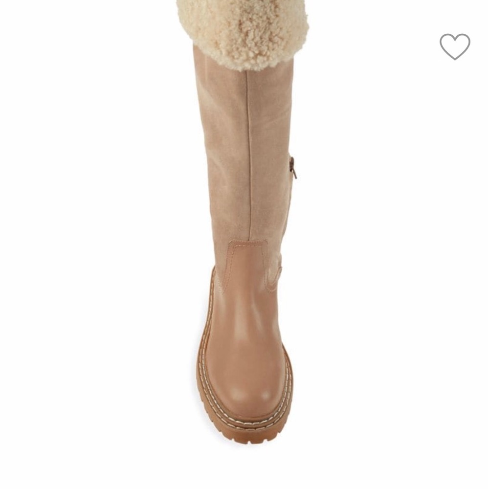 NWOB💥SPLENDID Antonia Faux Shearling-Trim Boots Sz.10